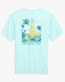 Southern Tide Men's Cerveza Sunset T-Shirt - Wake Blue