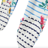 Joules Baby Razamataz Cotton Babygrow – Chatsworth Floral Stripe