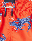Joules Boys' Ocean Swim Shorts - Orange Crab