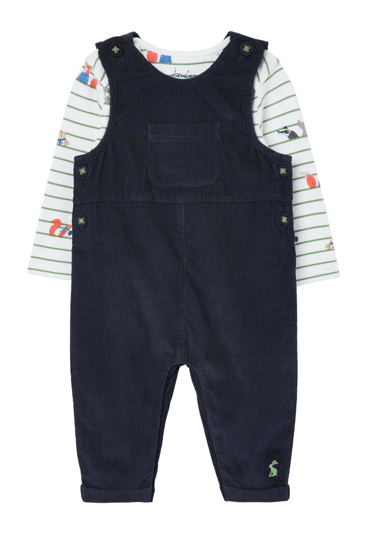 Joules Farnham Infant Corduroy Dungaree Set