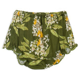 Milkbarn Green Floral Bamboo Dress & Bloomer Set