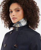Women's Barbour Greta Showerproof Jacket - Midnight/Rosewood Tartan