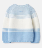 Joules Haywood Infant Striped Cardigan - Blue
