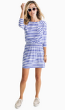 Southern Tide Jenna Long Sleeve Striped Dress - Wedgewood Blue