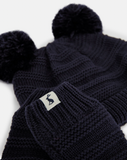 Joules Infant Paws Hat and Mitt Set - Navy
