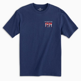 Southern Tide Men's Nautical Buoys Flag Heathered T-Shirt - Blue Depths