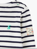 Joules Infant Harbour Jersey Top - Navy Stripe