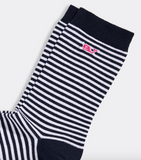 Vineyard Vines Striped Socks - Deep Bay