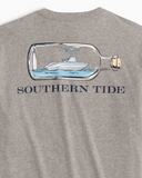 Southern Tide Boat in a Bottle T-Shirt - Heather Grey
