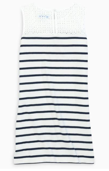 Southern Tide Elina Striped Sleeveless Dress - Nautical Navy