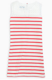 Southern Tide Elina Striped Sleeveless Dress - Watermelon