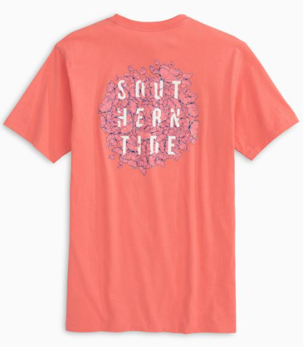 Southern Tide ST Butterfly T-Shirt - Sunkist Coral