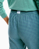 Southern Tide Women's Seaboard Gingham Lounge Pant - Heather Evening Emerald