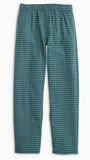 Southern Tide Kids Seaboard Gingham Lounge Pants - Heather Evening Emerald