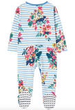 Joules Baby Razamataz Cotton Babygrow – Chatsworth Floral Stripe
