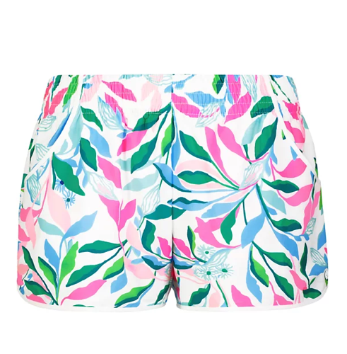 Lilly Pulitzer UPF 50+ Luxletic 4" Backcourt Short - Resort White Holding Court