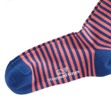 Vineyard Vines Men's Fine Stripe Socks - Sunset Pink