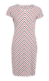 Barbour Whitmore Striped Dress - White/Navy/Orange