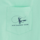 Southern Tide Mens Fly Fishing T-Shirt - Offshore Green