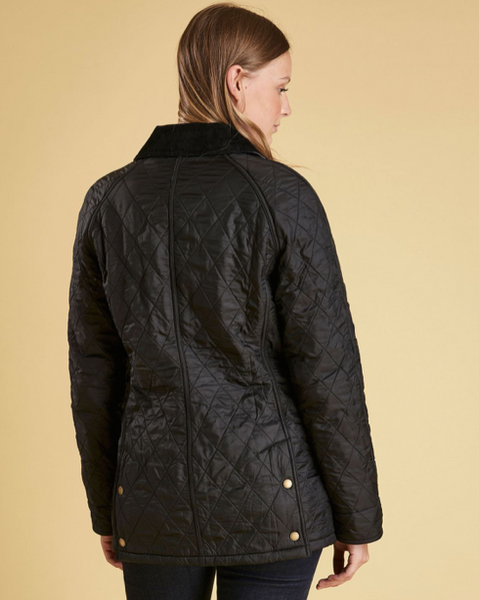 Barbour Beadnell Polarquilt Jacket - Black | Krizia Martin