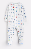 Joules Ziggy Jersey Printed Babygrow - Creepy Crawlies