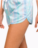 Southern Tide Club Habana Plaid Lounge Short - Aqua Sky
