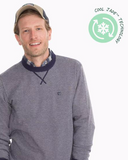 Southern Tide Pacific Highway Twill Crewneck Sweater - True Navy