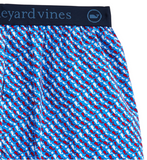 Vineyard Vines Printed Boxers - Azure Blue