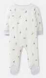 Joules Ziggy Printed Babygrow with Feet - Peter Rabbit
