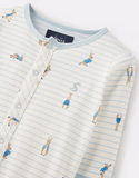 Joules Ziggy Printed Babygrow with Feet - Peter Rabbit