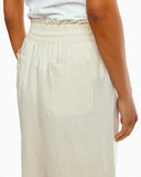 Southern Tide Women's Malisa Wide Leg Crop Linen Pant - Stone
