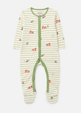 Joules Ziggy Printed Babygrow with Feet - Woodland Animals