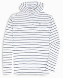 Southern Tide Men's Andreas Striped Sun Farer Hoodie - Classic White