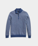 Vineyard Vines Men's Boathouse Stripe Mock Neck Sweater - Medium Indigo