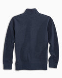 Southern Tide Boy's Skipjack Quarter Zip Pullover - Heather True Navy