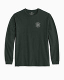 Southern Tide Channel Marker Compass Long Sleeve T-Shirt - Heather Green Gables
