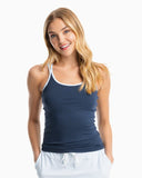 Southern Tide Women's Cory Active Tank - True Navy