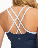 Southern Tide Women's Cory Active Tank - True Navy