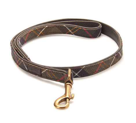 Barbour Tartan Web Dog Lead in  Classic Tartan