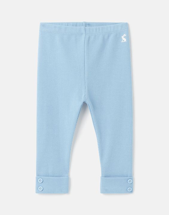 Joules Merevale Organically Grown Cotton Legging 0-24 Months - Haze Blue