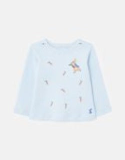 Joules Peter Rabbit Angus Artwork Top Newborn - 24 Months - Blue Peter Rabbit