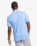 Southern Tide Men's Driver Best Ball Print Performance Polo Shirt - Boat Blue