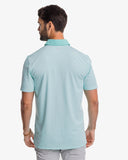 Southern Tide Men's Driver Bowee Stripe Performance Polo Shirt - Baltic Teal