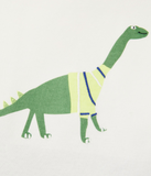 Joules Eddie Woven Short Set - White Dino