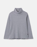 Joules Girl's Enya Rib Roll Neck Top - Navy Stripe