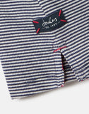 Joules Girl's Enya Rib Roll Neck Top - Navy Stripe