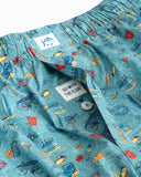 Southern Tide Men's Go With The Float Boxer Short - Low Tide Blue