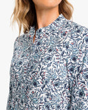 Southern Tide Kambry Fluer Printed Dress - Low Tide Blue