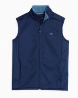 Southern Tide Kid's Breakwater Performance Vest - True Navy