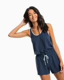 Southern Tide Women's Laney Romper - True Navy